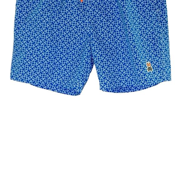 Psycho Bunny L Mens Swim Trunks Shorts Mens Bluefish Geometric 7" Inseam - Picture 5 of 11